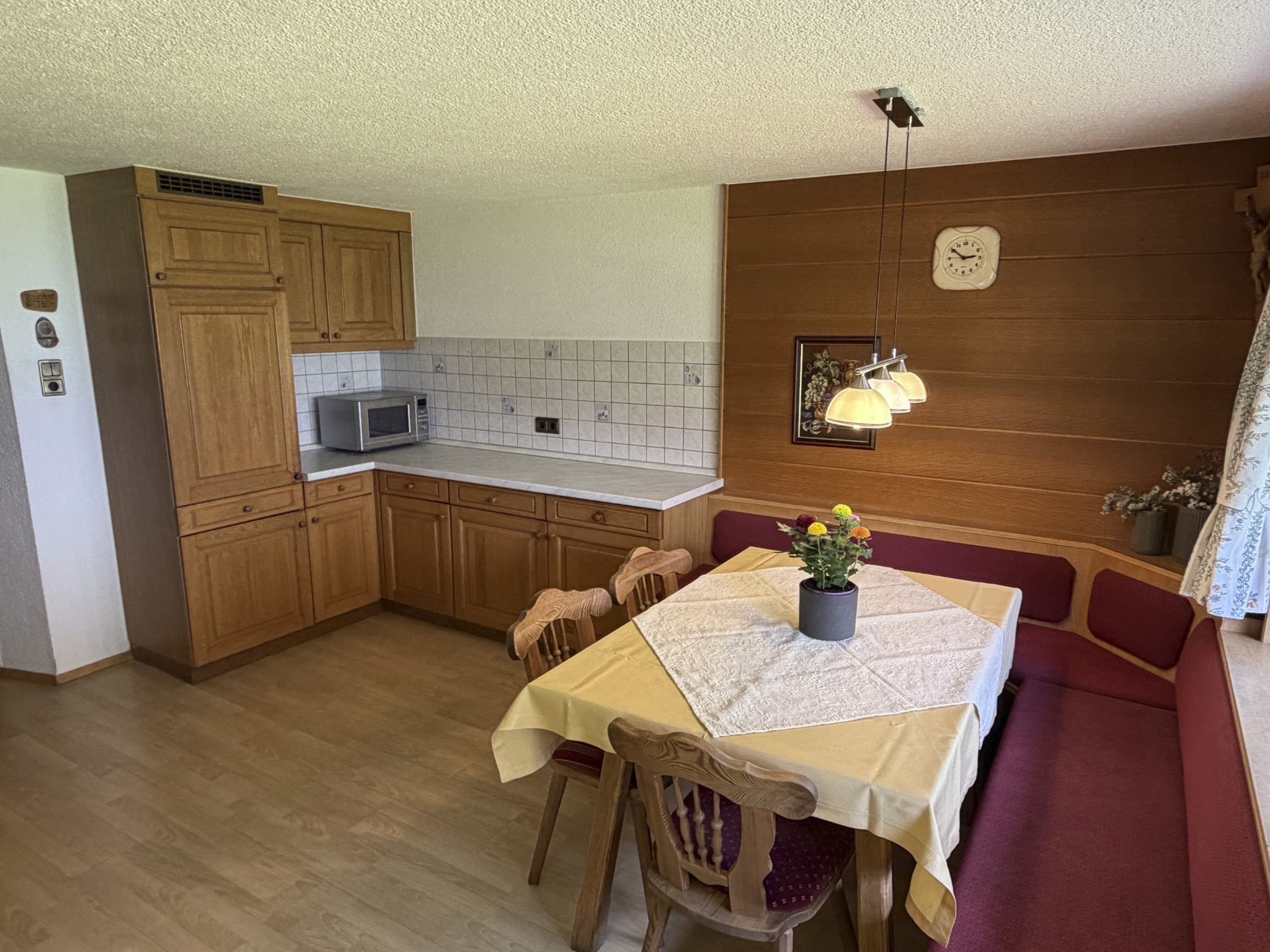 Küche im Ferienhaus am Spielroan